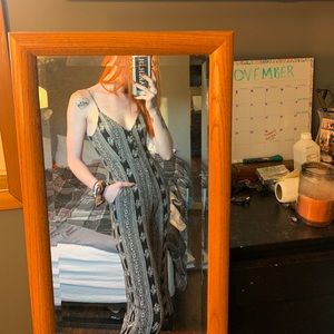 Floral Black and White Jumpsuit/Romper